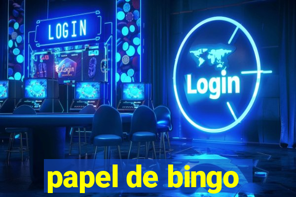 papel de bingo